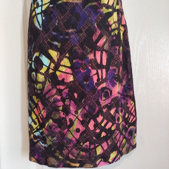 Desigual Collab W/Christian Lacroix Colorful Print Sleeveless Sheath Dress S - Picture 5 of 14